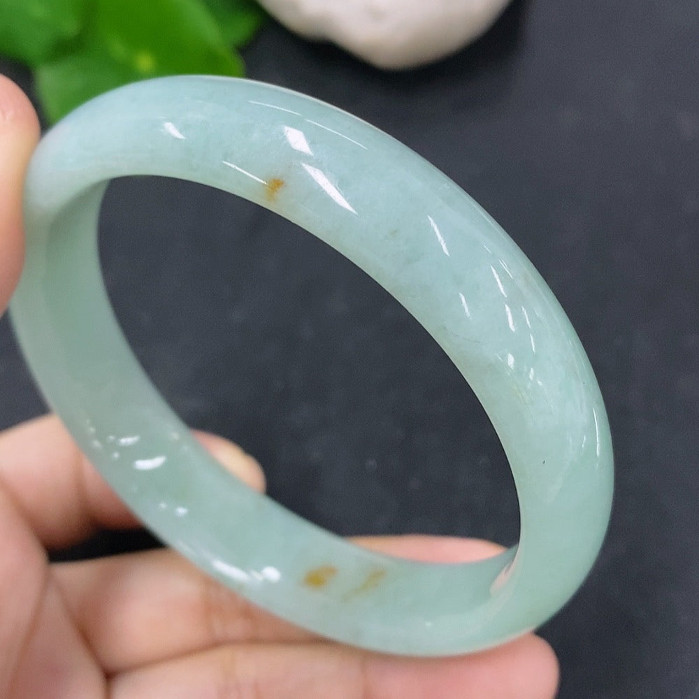 Jadeite Round Bracelet Size 58.5mm Total Weight Approx. 48.64g