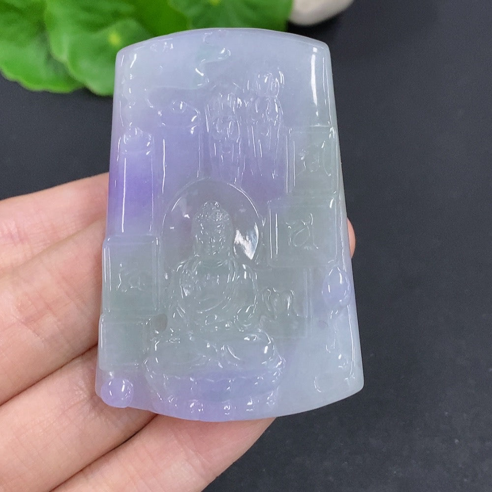 Jadeite Amitabha Pendant