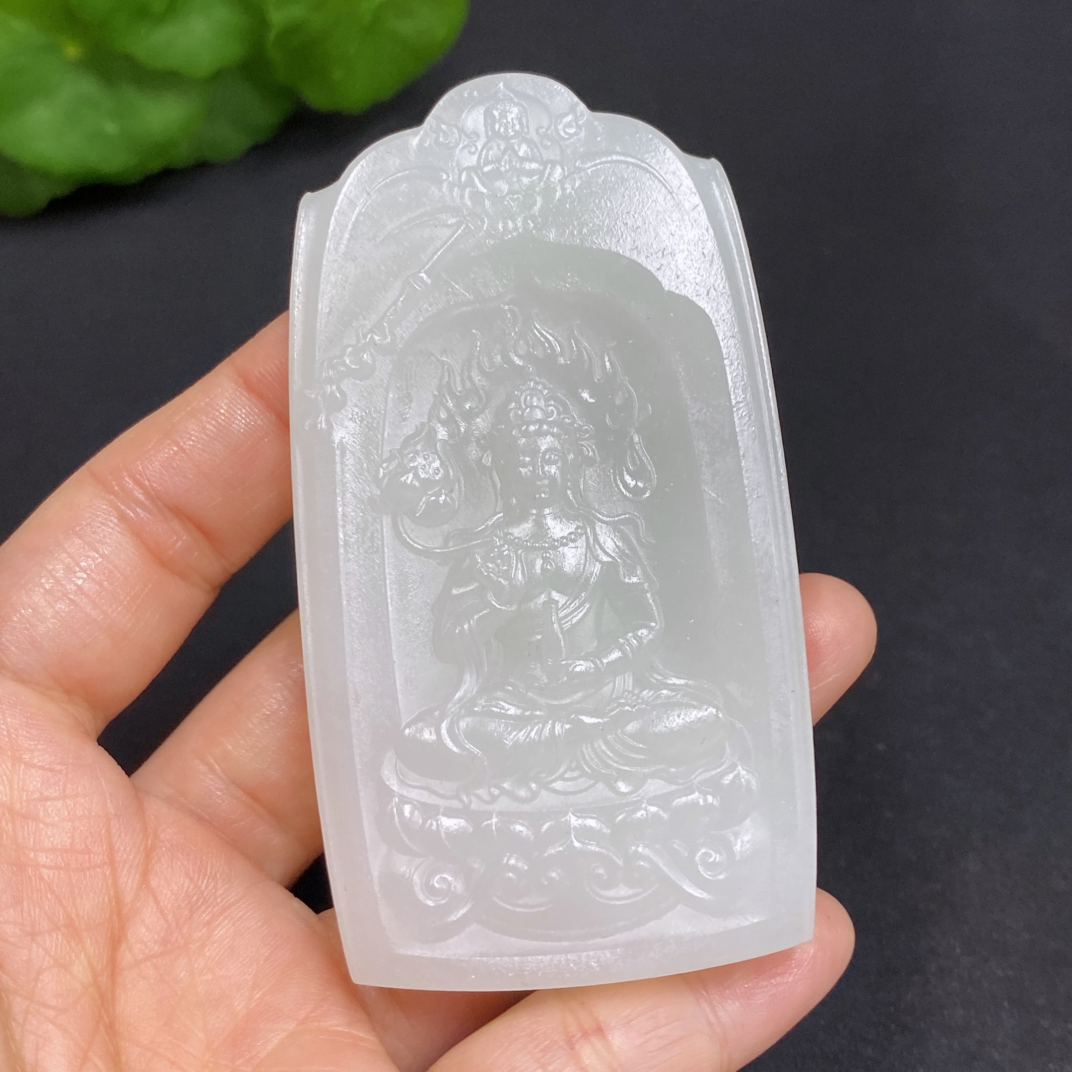 Hetian Jade Pendant Guanyin Total Weight About 75.1g