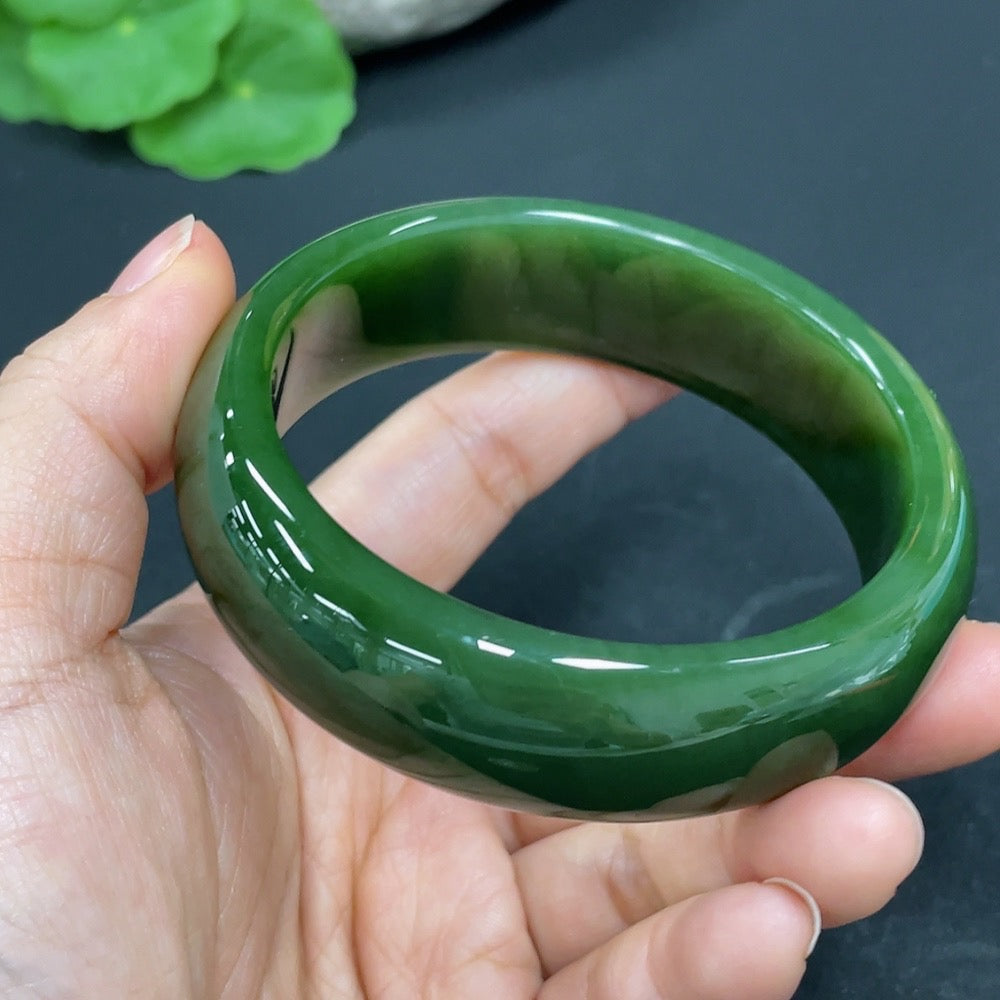 Hetian Jade Jasper Round Bracelet