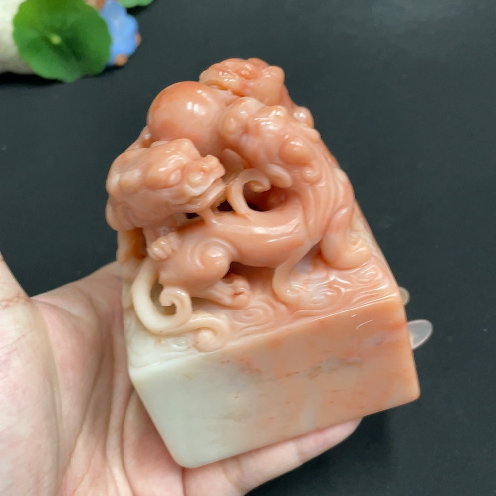 Laos Stone Auspicious Beast Seal