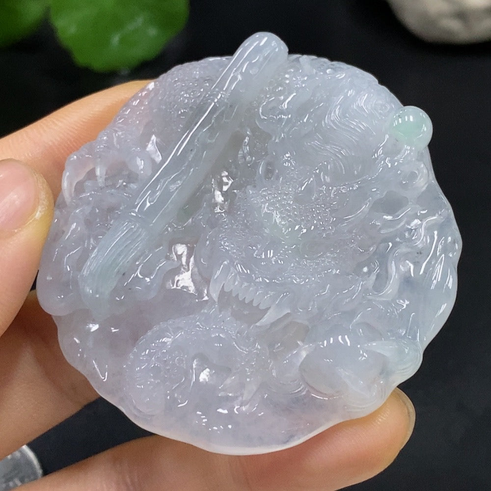 JadeiteDragon Pendant Total Weight Approximately 58.6g