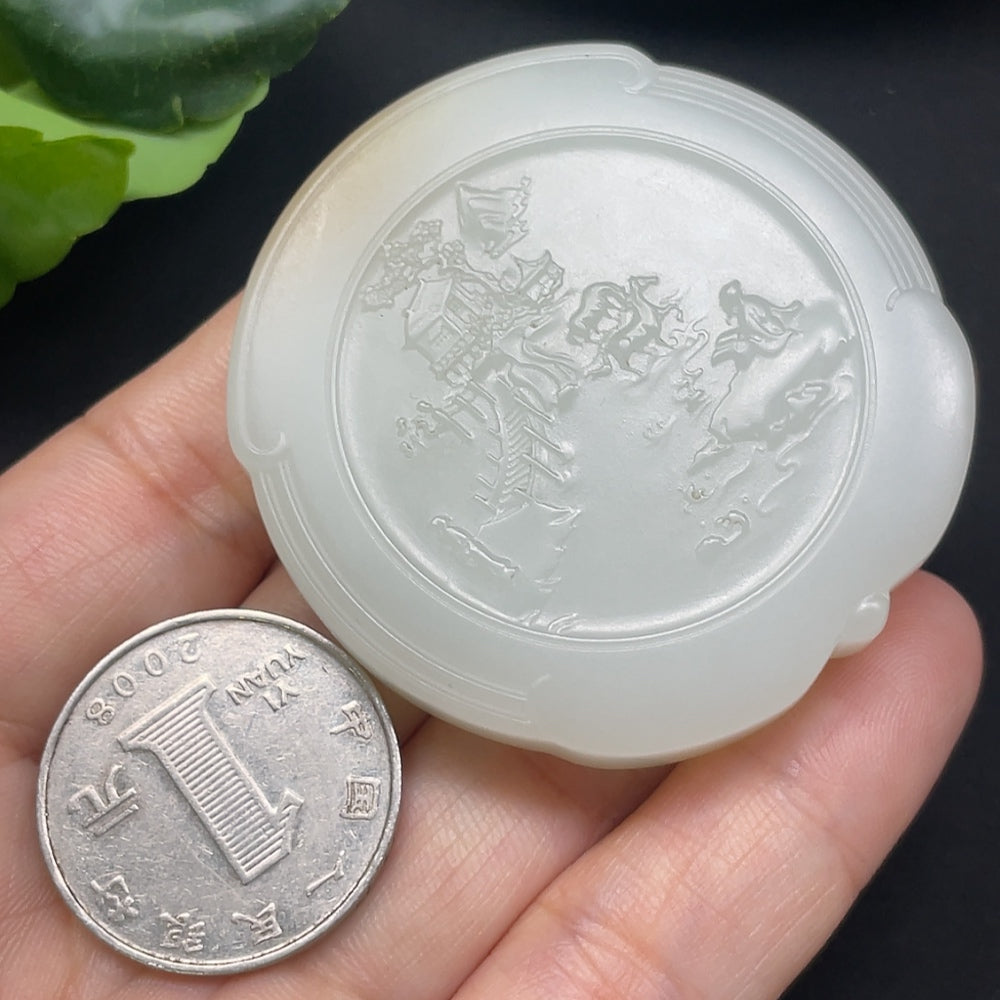 Hetian Jade Guanyin Pendant