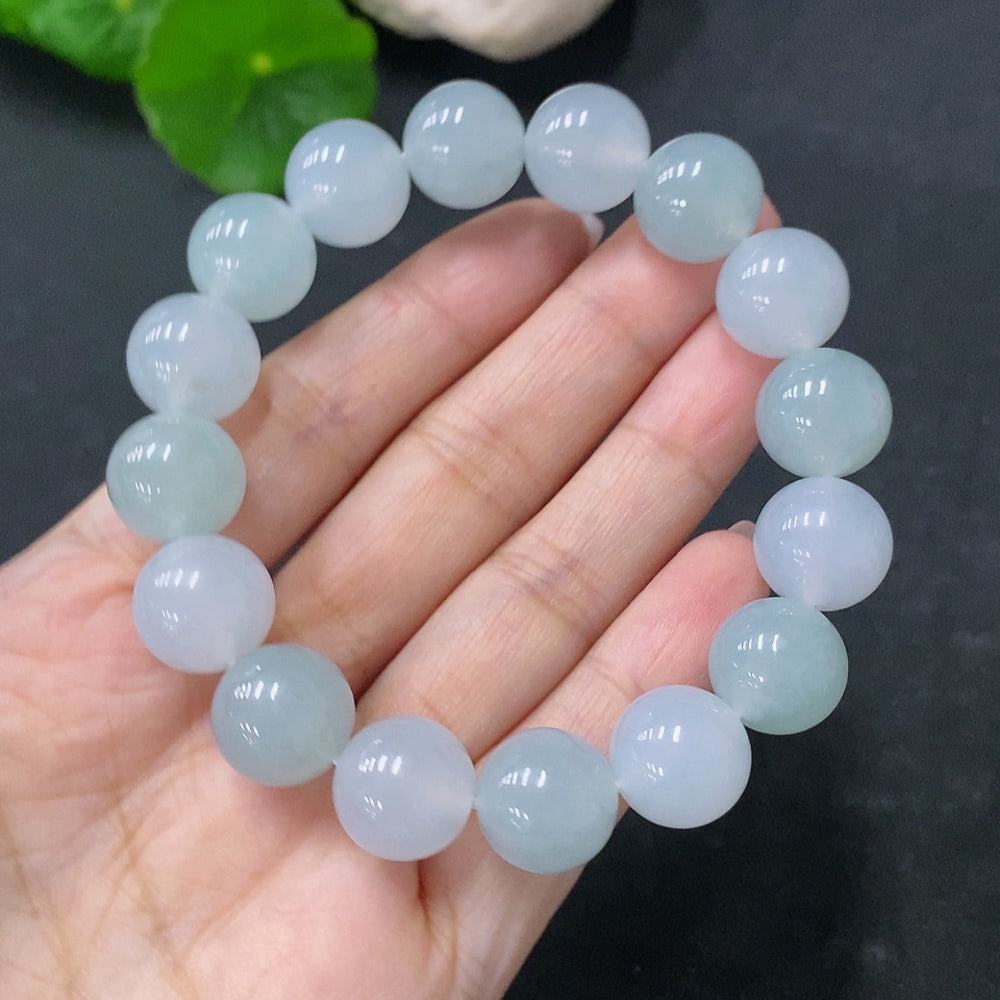 JadeiteBead Bracelet, Approx. 12.5mm, Total Weight Approx. 52.43g