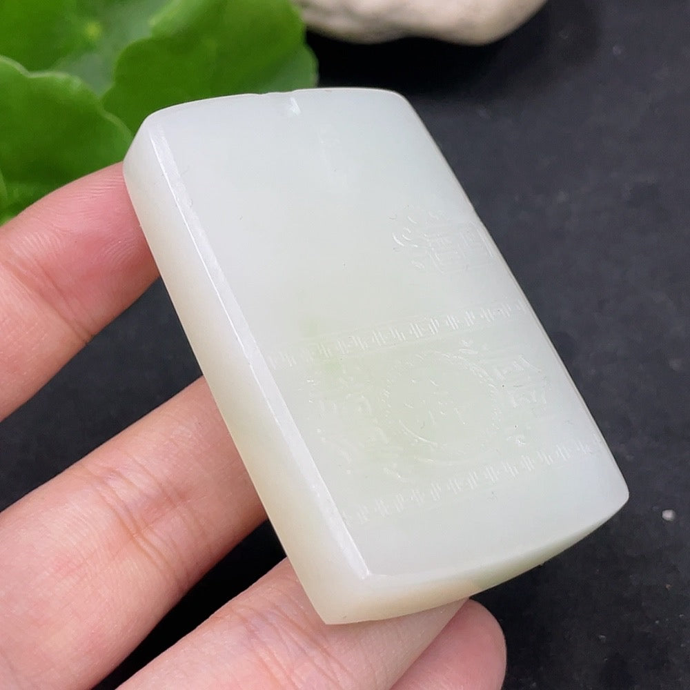 Hetian Jade Pendant Guanyin Total Weight Approx. 56.3g