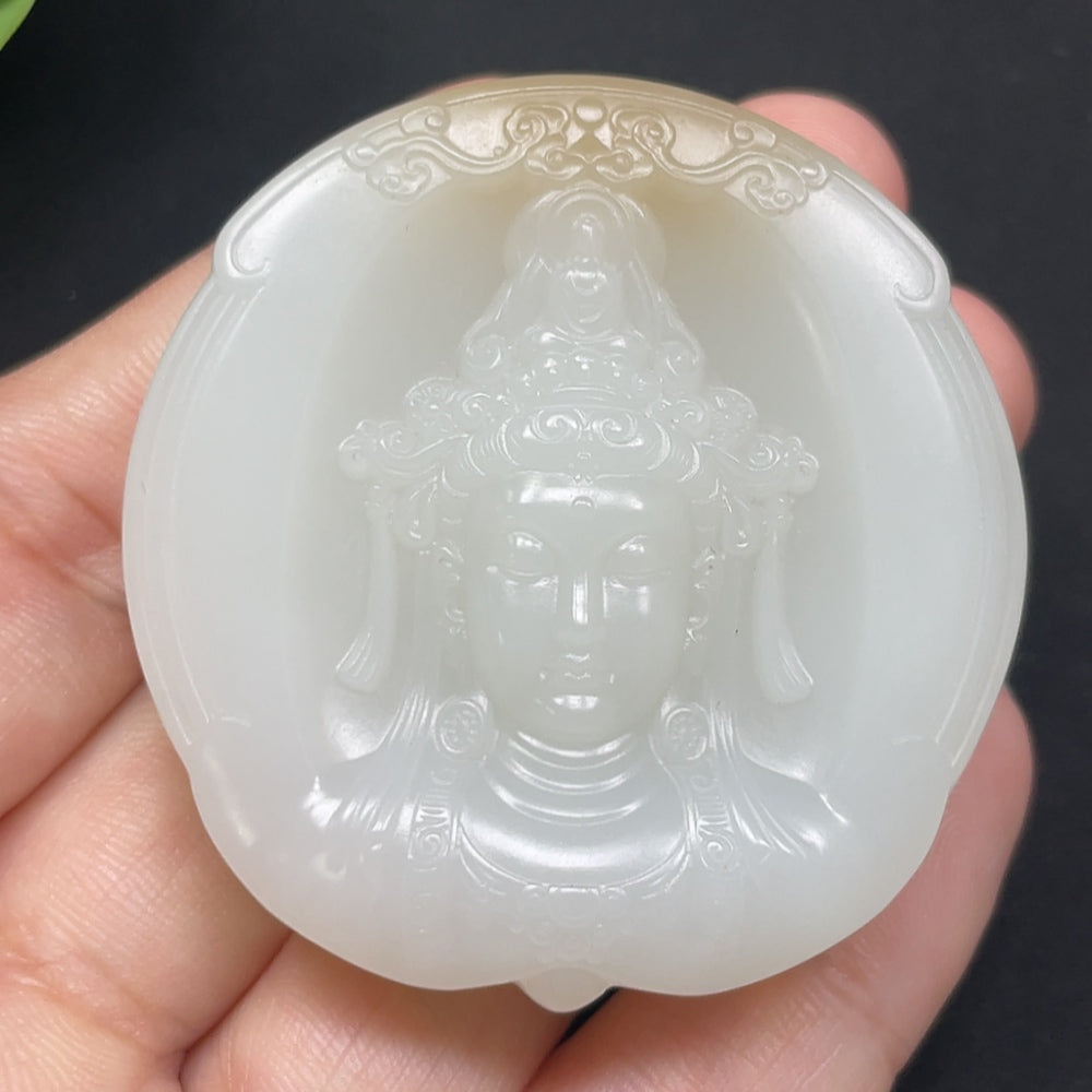 Hetian Jade Guanyin Pendant