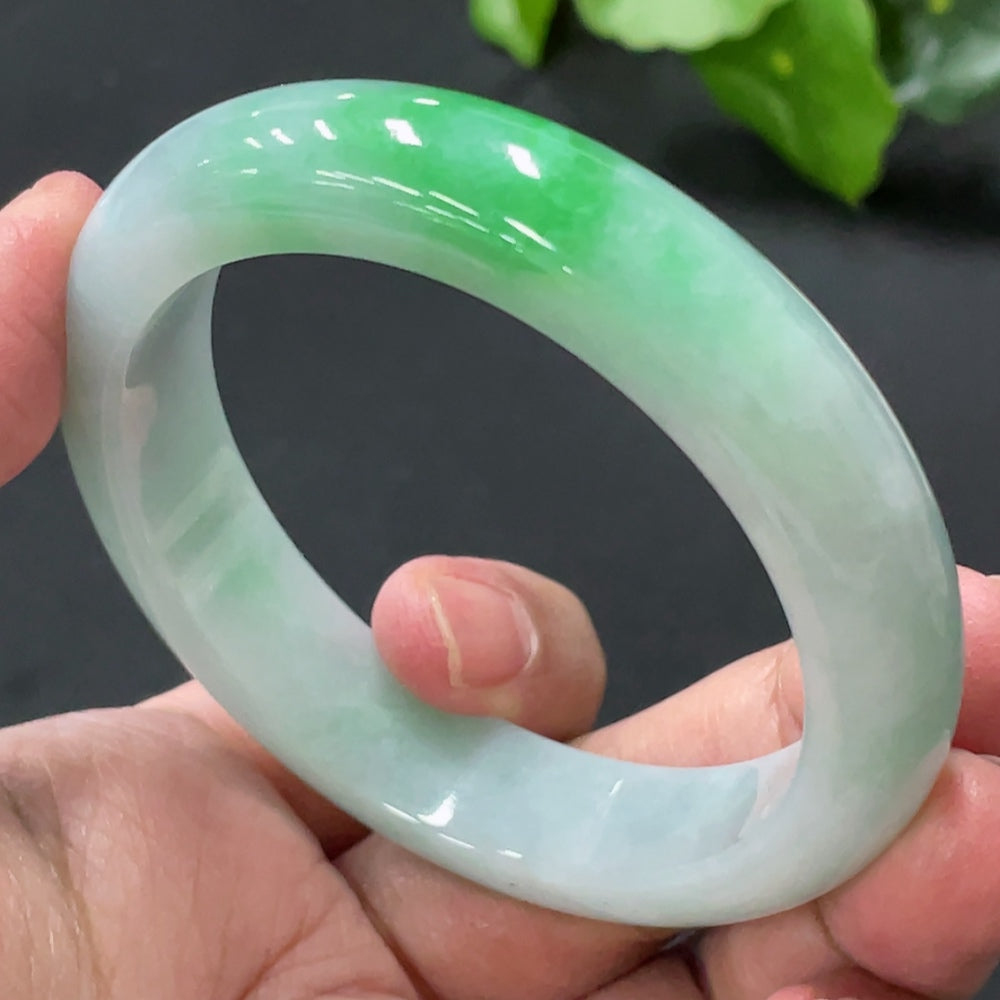 Jadeite Round Bracelet Total Weight Approx. 53.57g Size 53