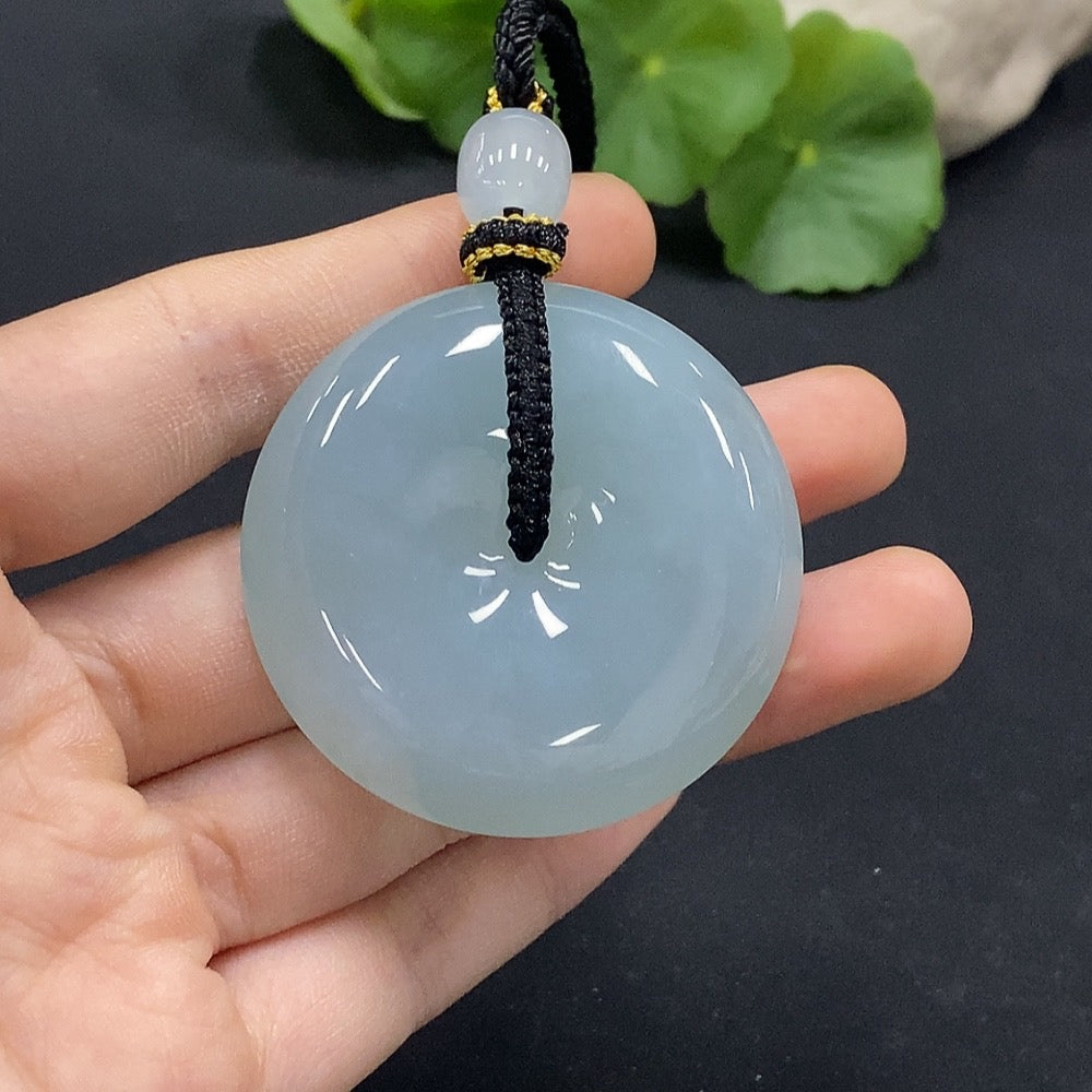 Jadeite Safety Buckle Pendant Total Weight Approx. 57.49g