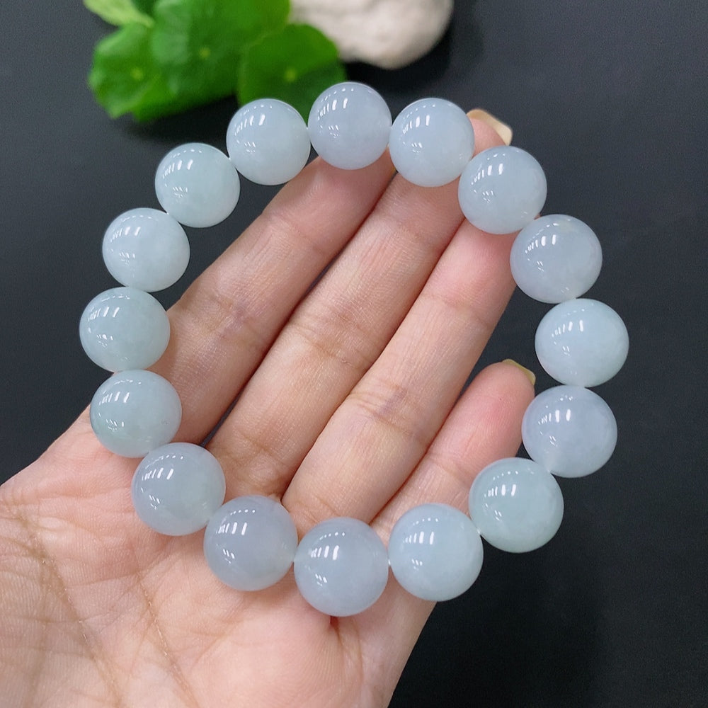 Jadeite Bracelet Maximum Bead Size Approx. 12.5mm Total Weight Approx. 52.83g