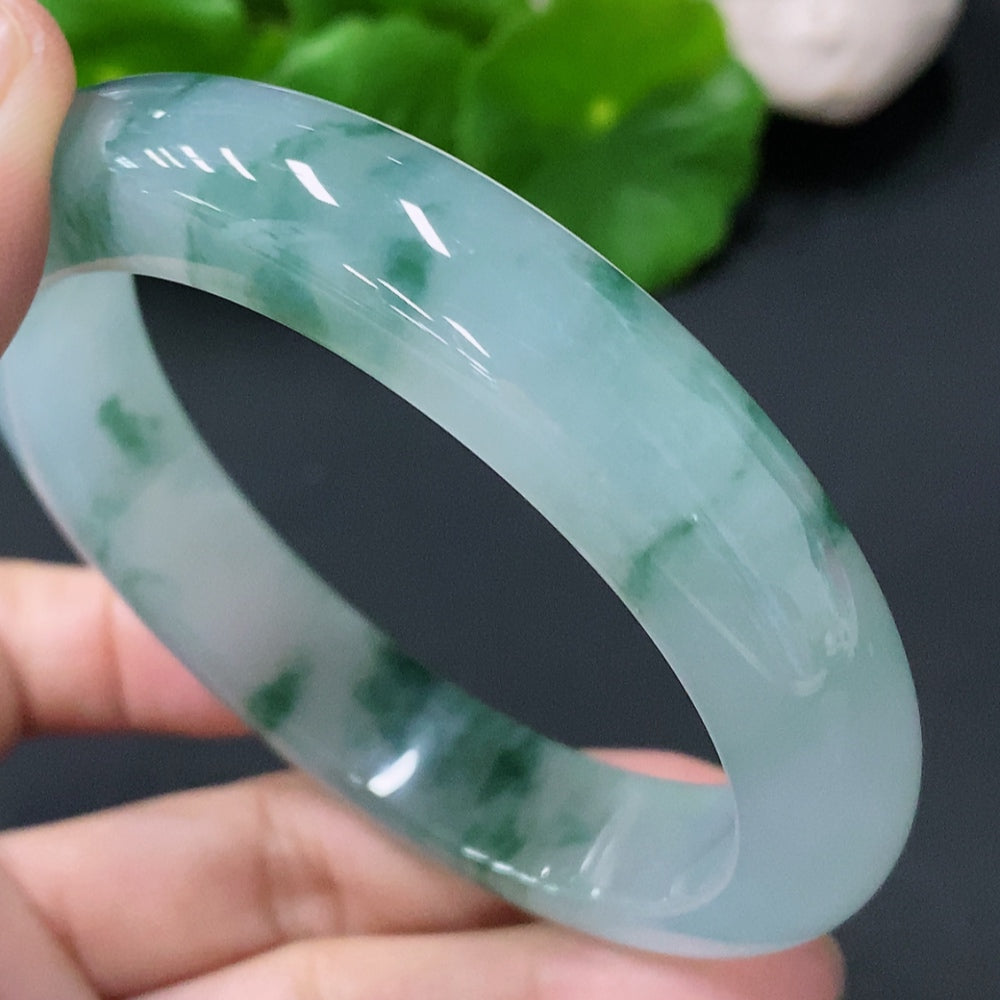 Jadeite Round Bangle Size 57mm Total Weight Approx.63.51g [Total Value: $15,125 USD]