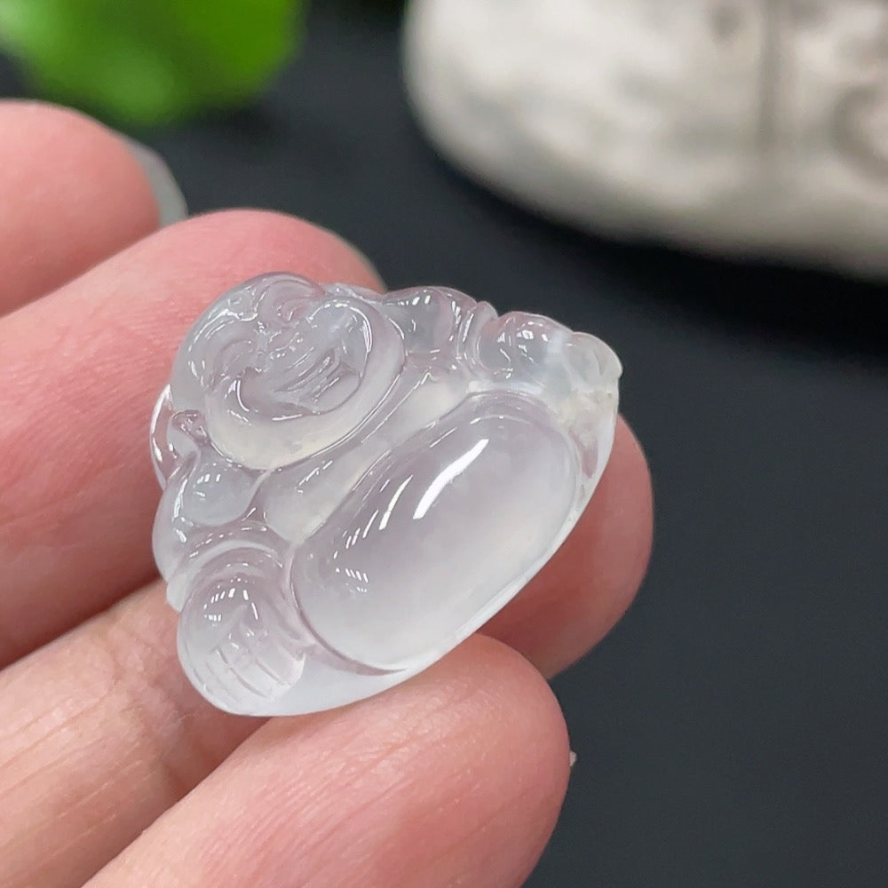 Jadeite Buddha Pendant, Total Weight Approx. 4g