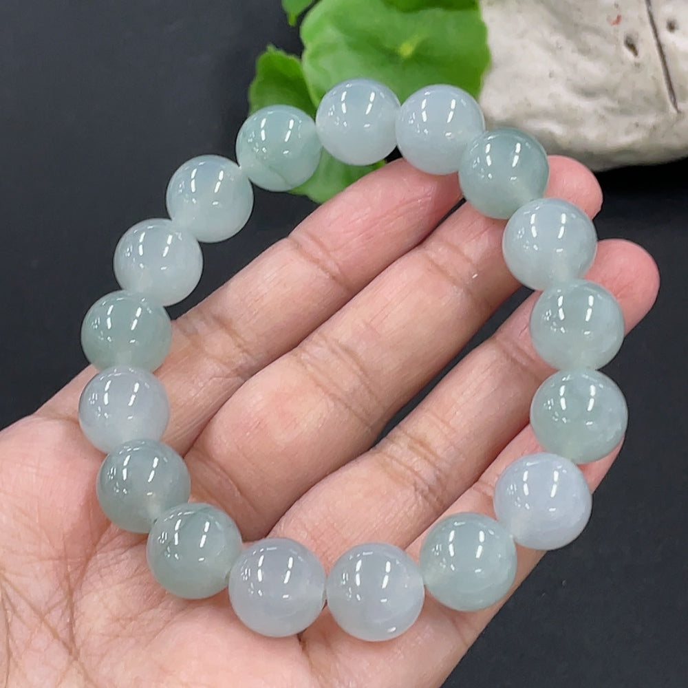 Jadeite Bracelet Approx. 12.4mm Total Weight Approx. 57.26g