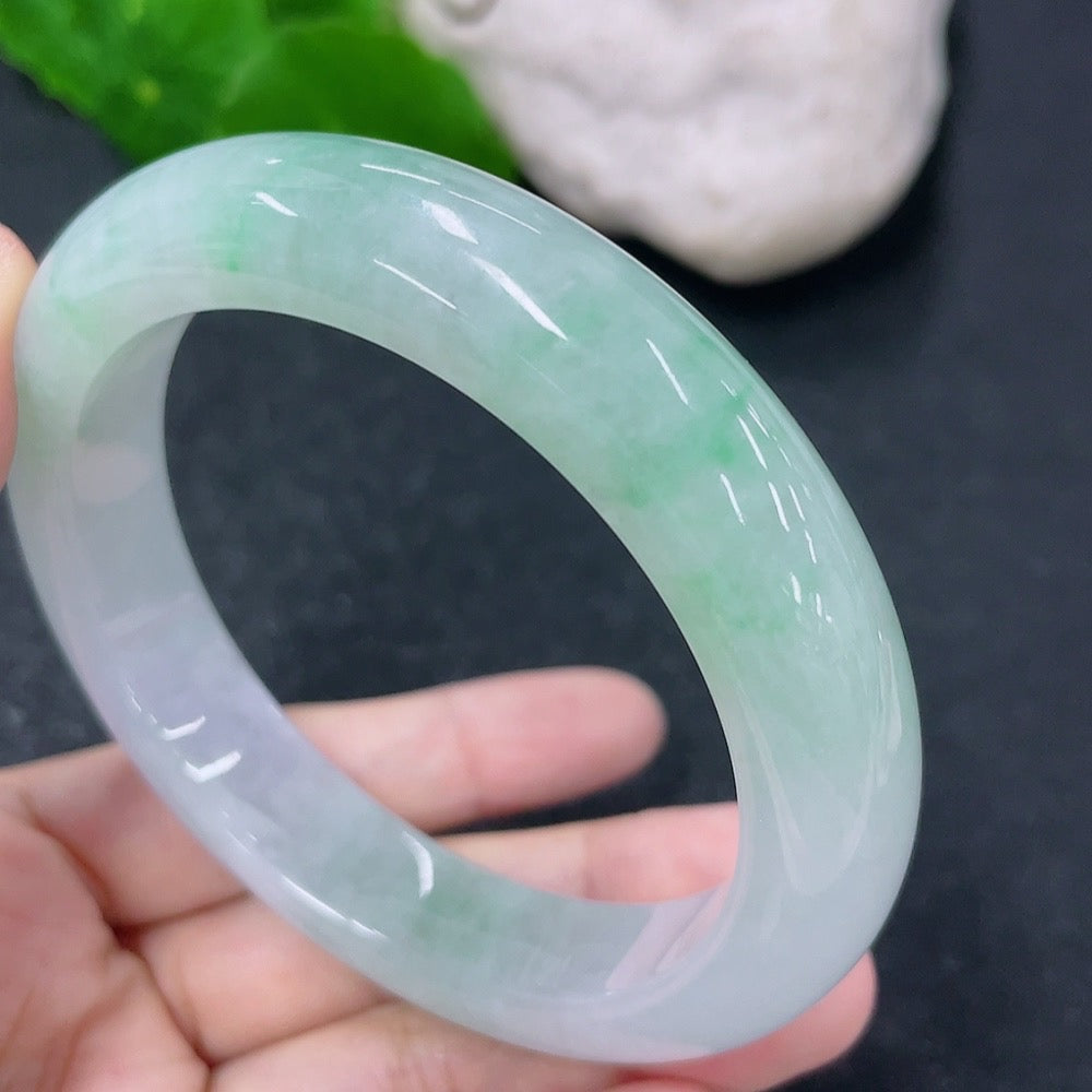 Jadeite Round Bangle Size 58.2mm Total Weight Approx. 71.12g
