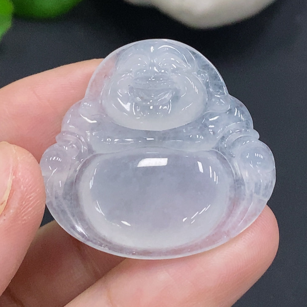 Jadeite Pendant Buddha, Total Weight Approx. 9.3g