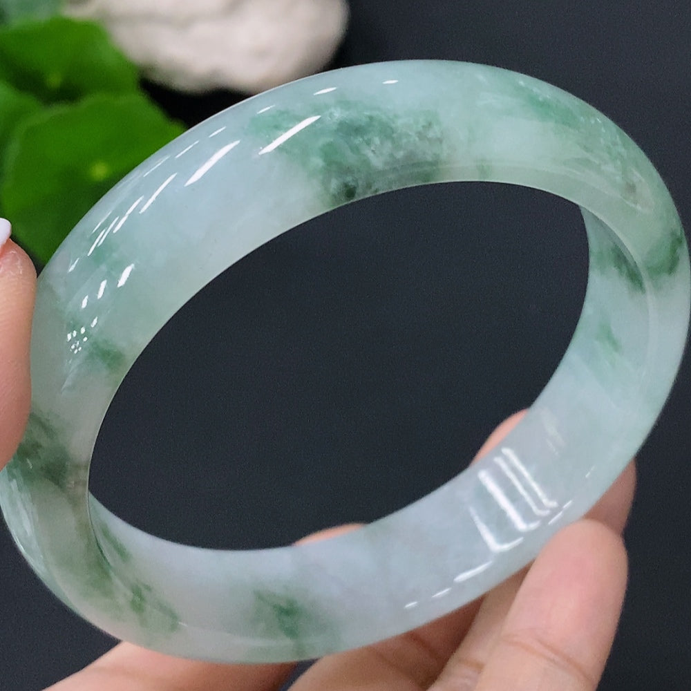 Jadeite Round Bracelet Size 62.5mm Total Weight Approx. 70.18g