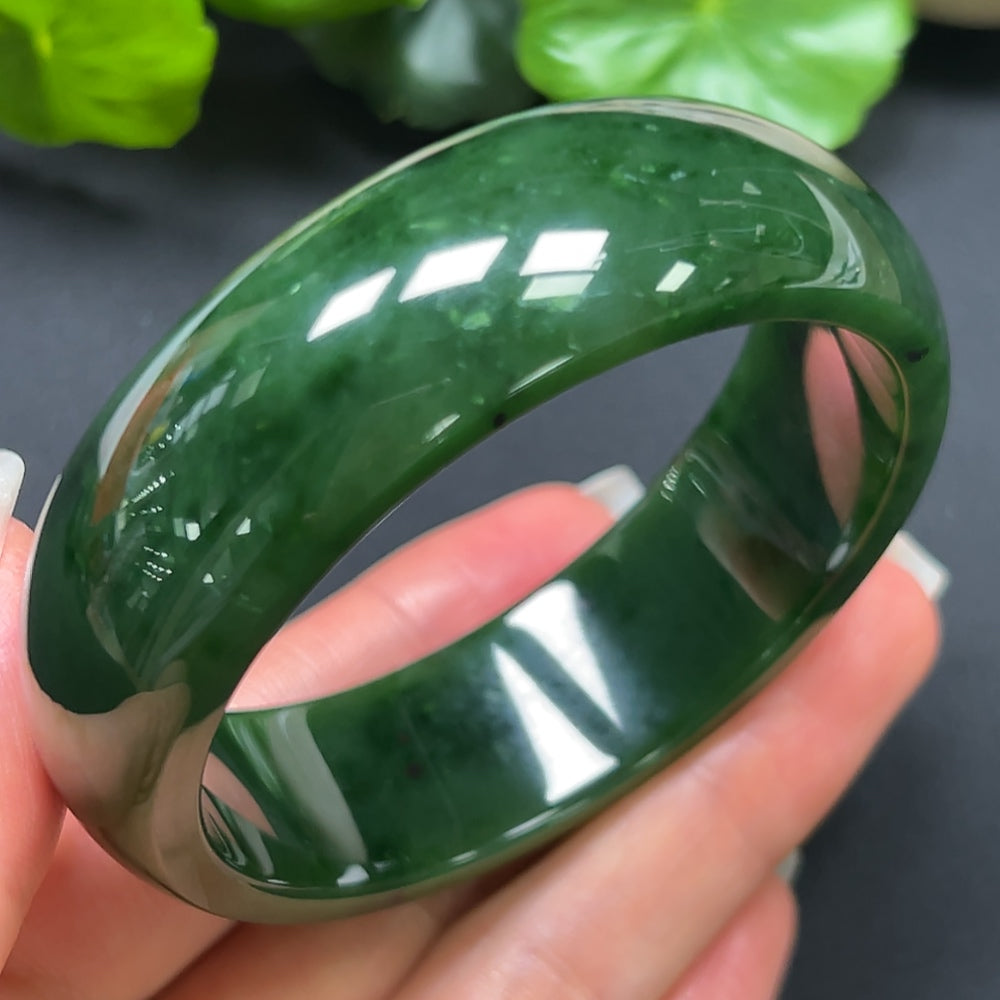 Hetian Jade Round Bracelet