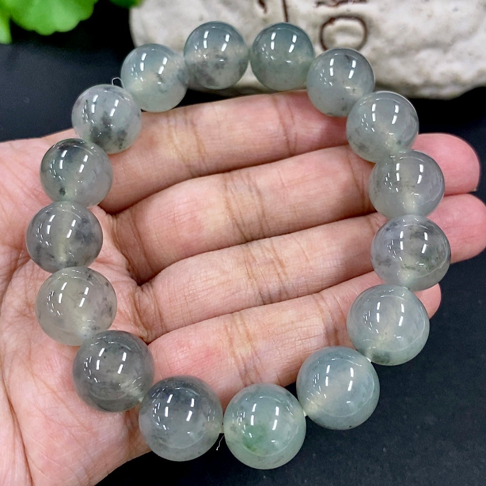 Jadeite Bracelet Approx.12.8mm Total Weight 58.84g