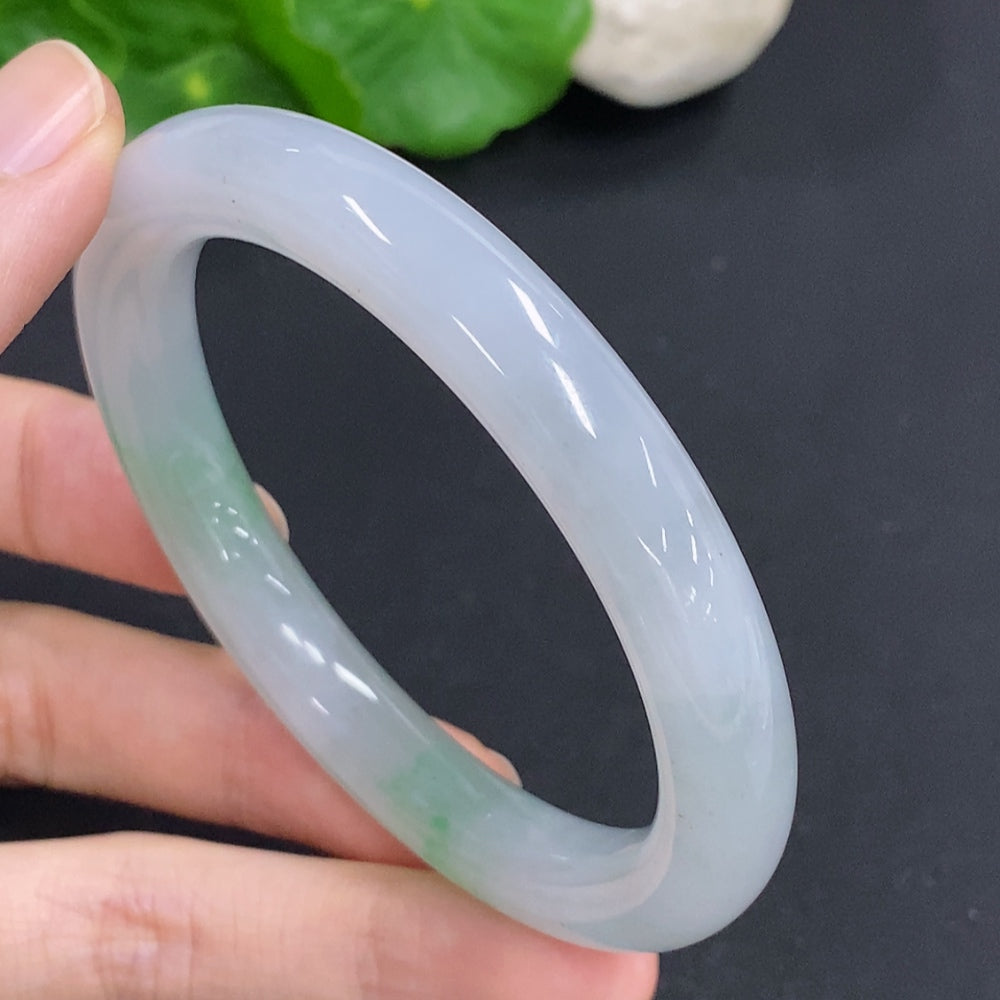 Jadeite Round Bangle Size 55.3 Total Weight Approx. 46.7g
