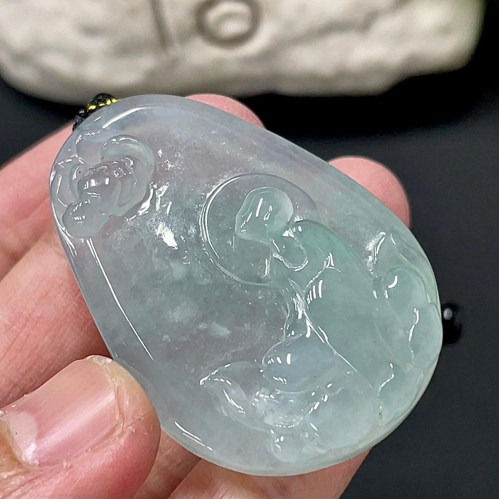 Jadeite Enlightenment Pendant Total weight about 23.73g