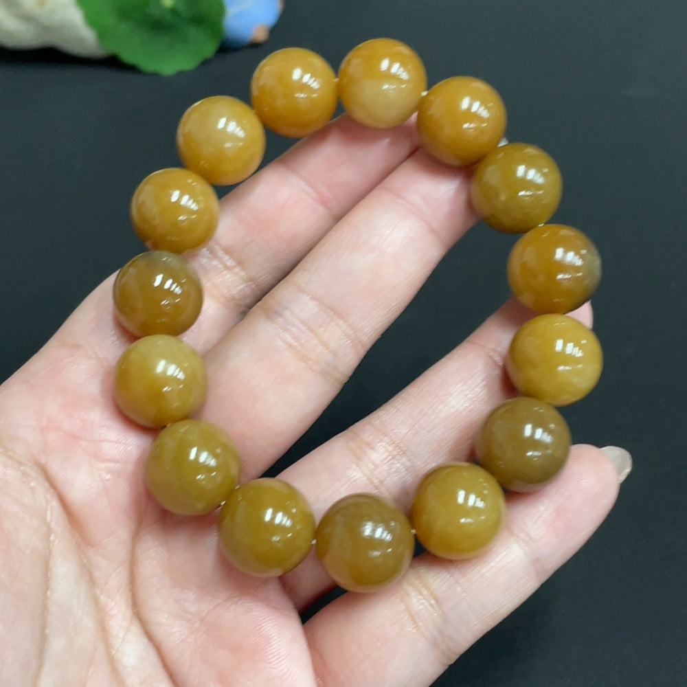 Hetian Jade Bracelet, Approx. 13.9mm, Total Weight Approx. 66.4g