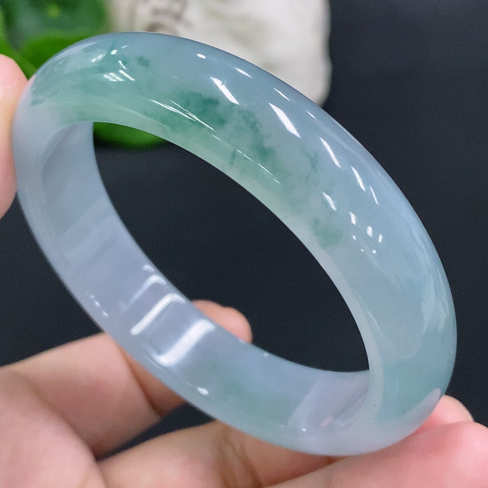 Jadeite Round Bangle Size 56.7 Total Weight Approx. 63.5g [Total Value: $23,759 USD]