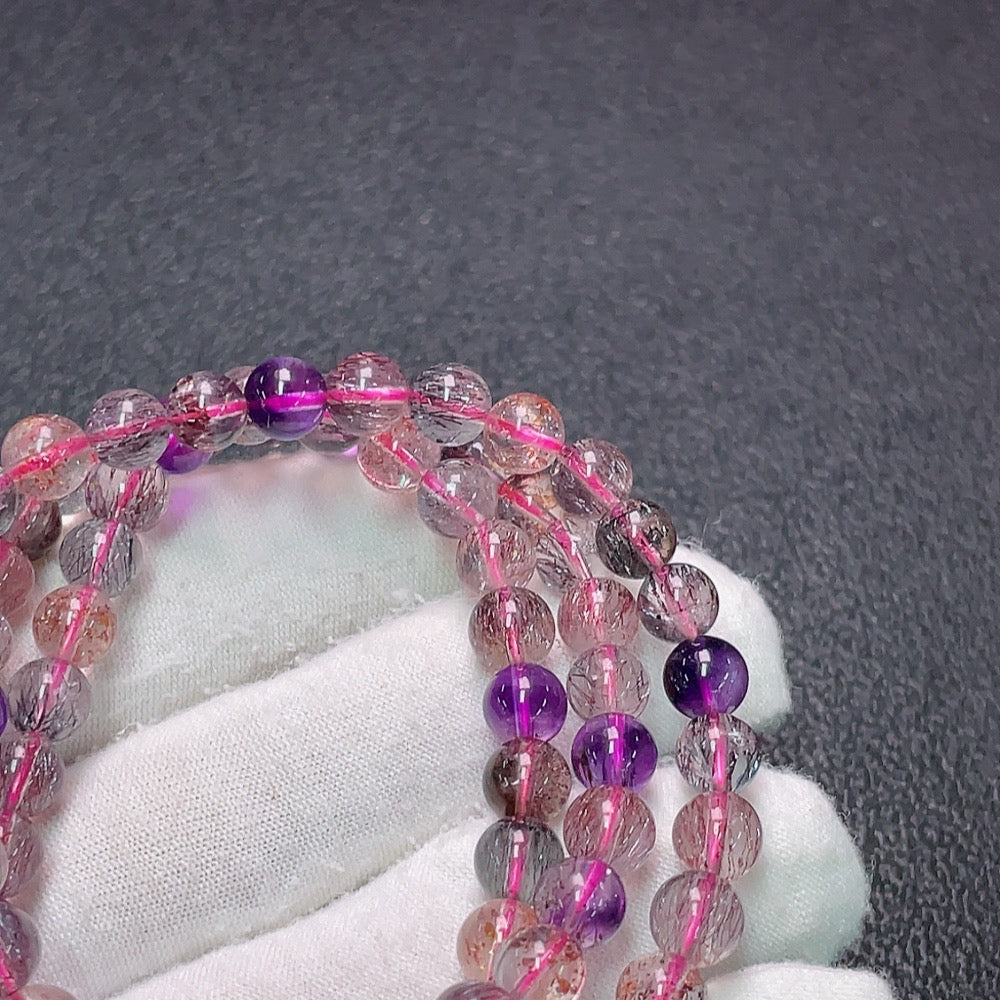 Crystal Bead Strand Total Weight Approx.35.14g Size About 6.5mm