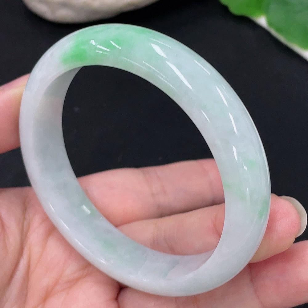 Jadeite Round Bracelet Size 55.4 Total Weight Approx. 49.68g