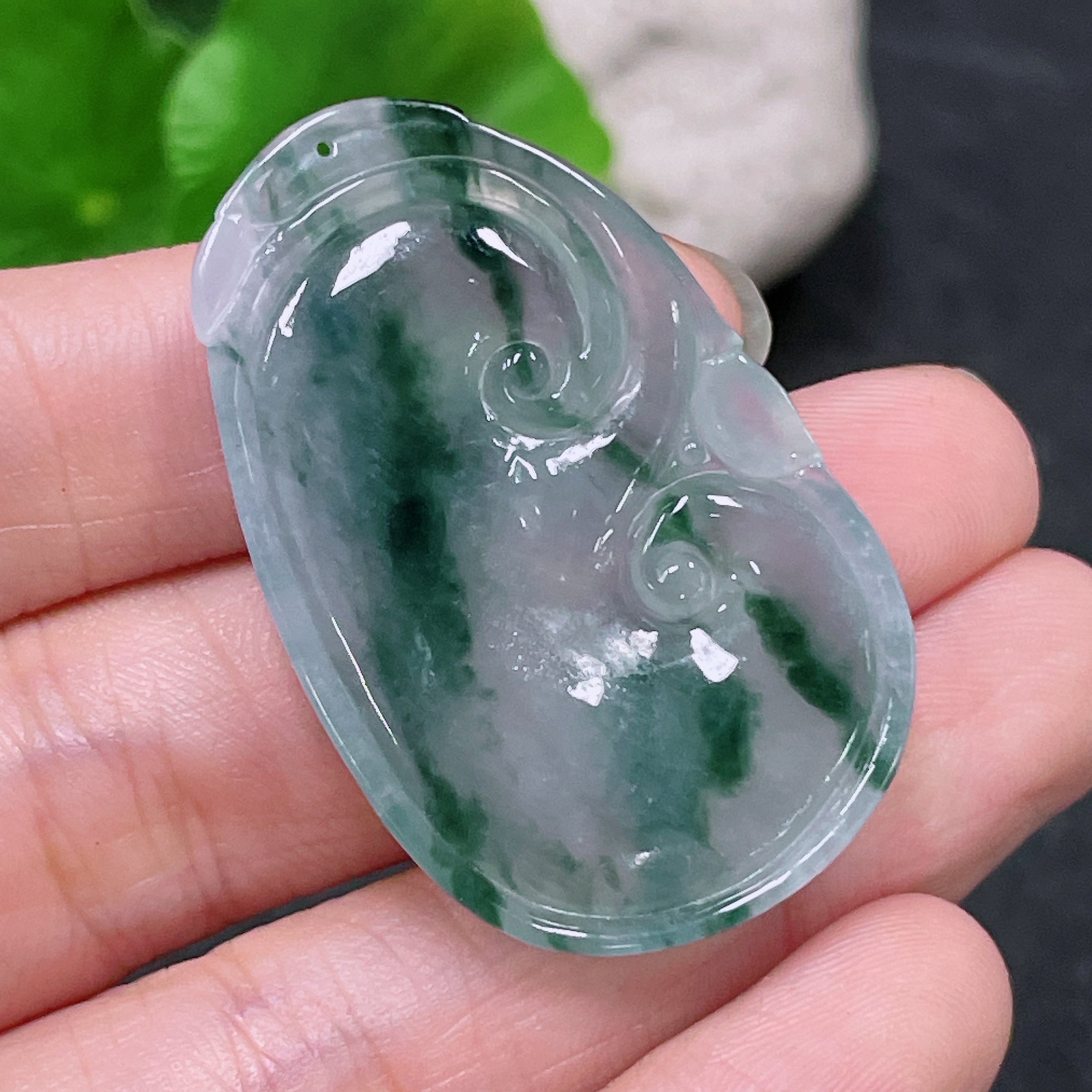 JadeitePendant Ruyi Total Weight Approx. 11.95g