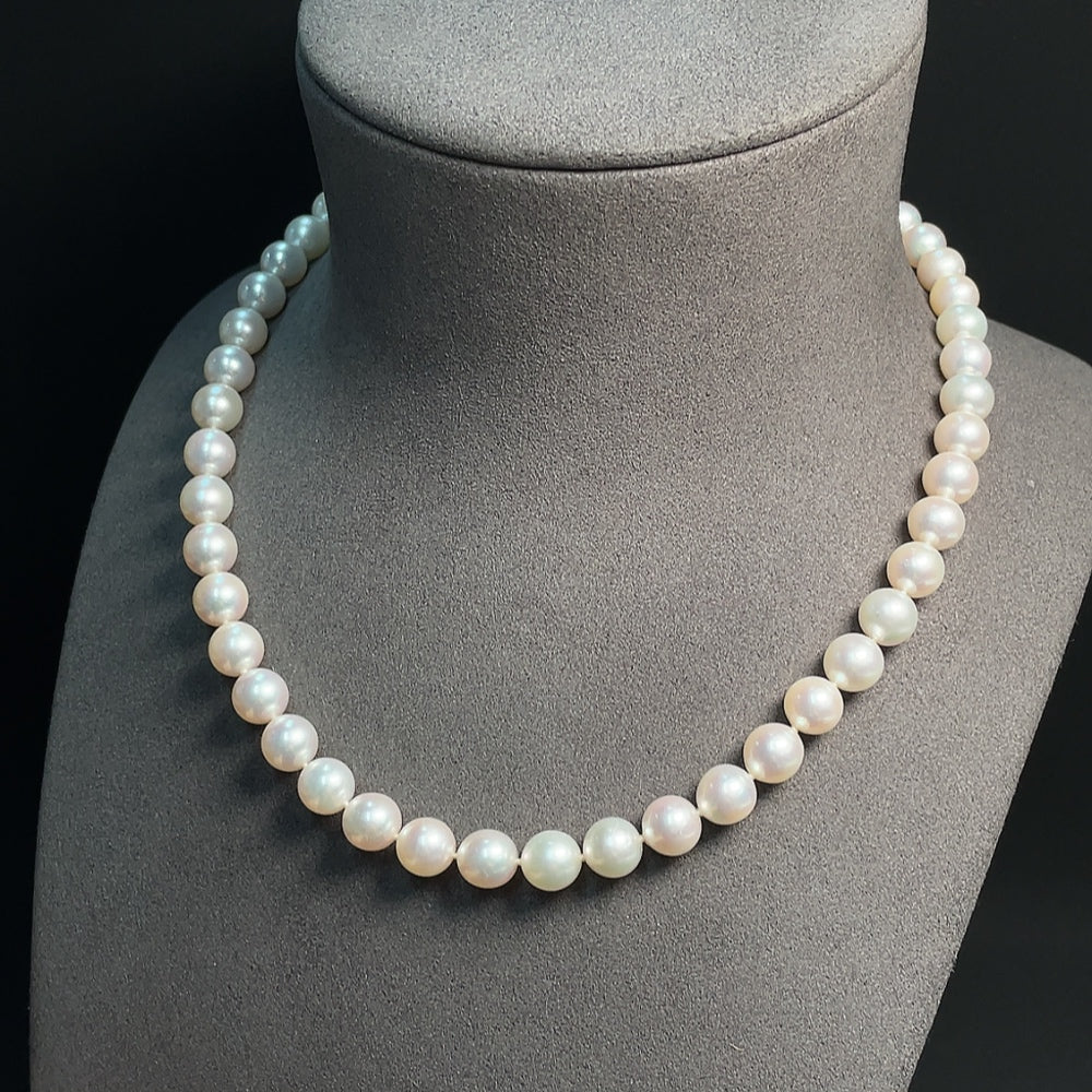 Seawater Pearl Strand Unmarked 14k Total Weight Approx. 42.22g Size About 8.3mm