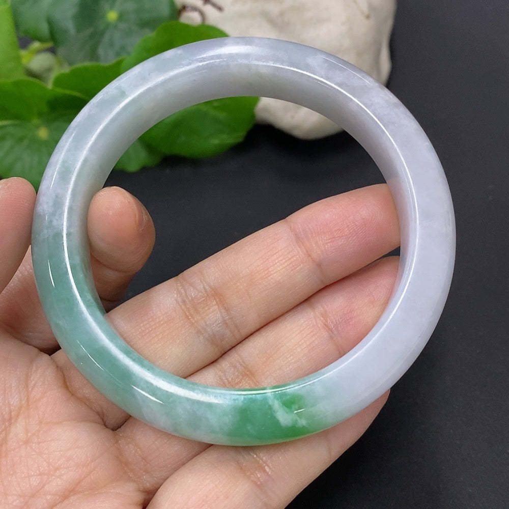 Jadeite Round Bangle Total Weight Approx. 68.3g Size 57.2
