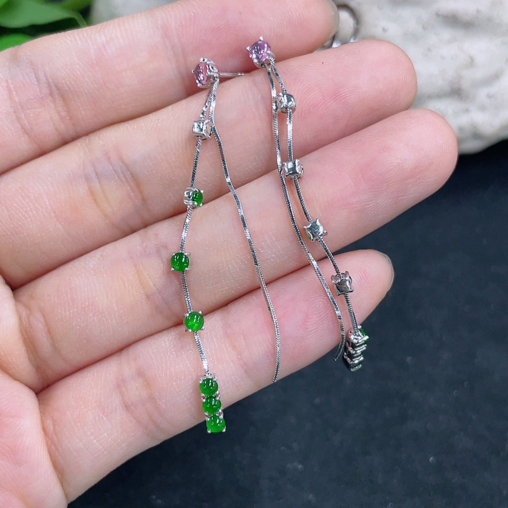 Jadeite Earrings 18K Gold