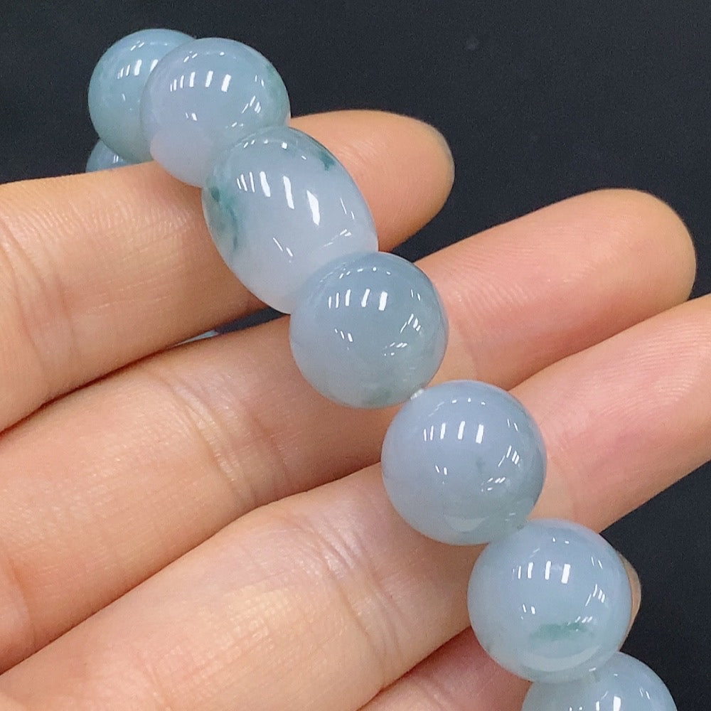 Jadeite Bracelet Approx.12.5mm Total Weight Approx.52.8g