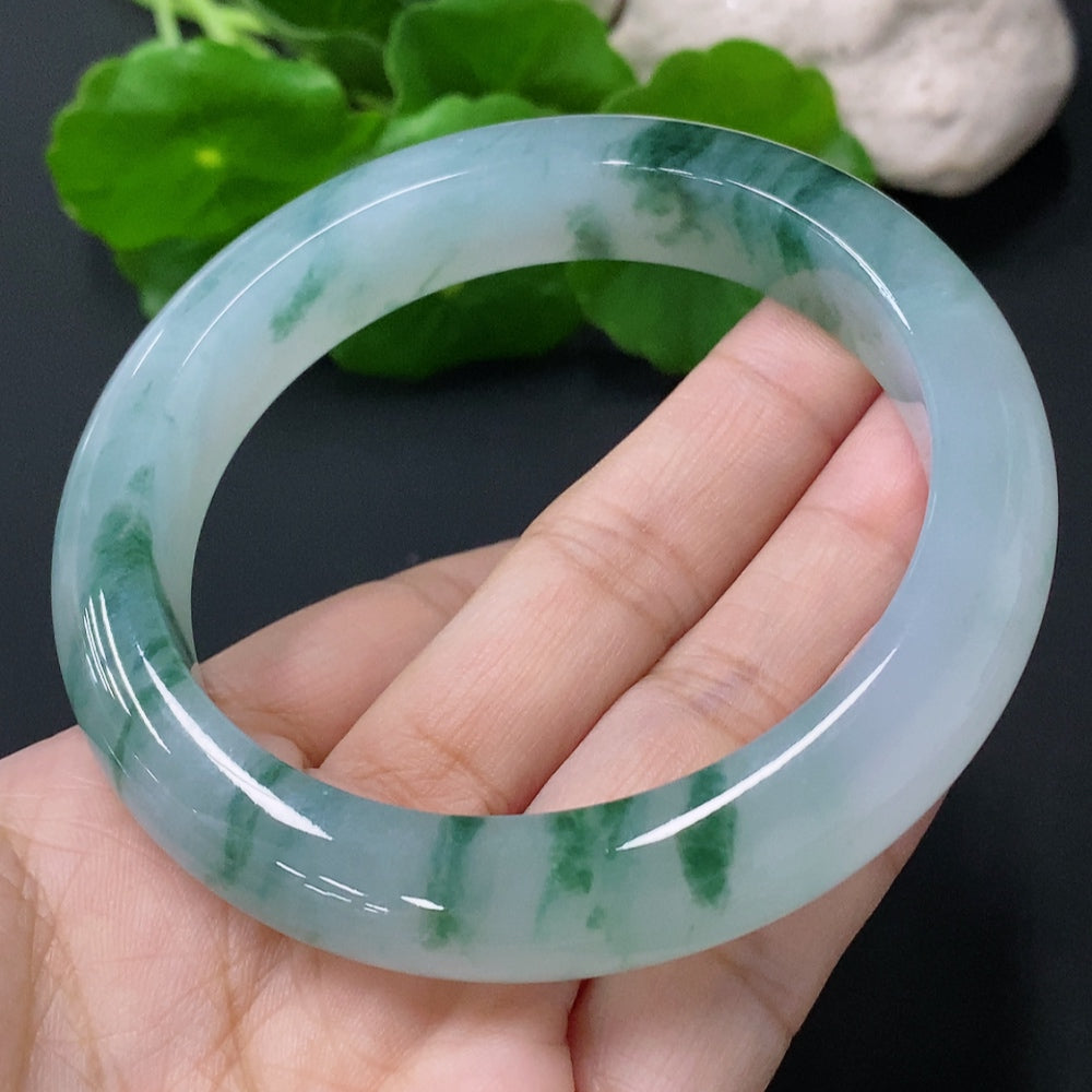 Jadeite Round Bangle Size 57mm Total Weight Approx.63.51g [Total Value: $15,125 USD]