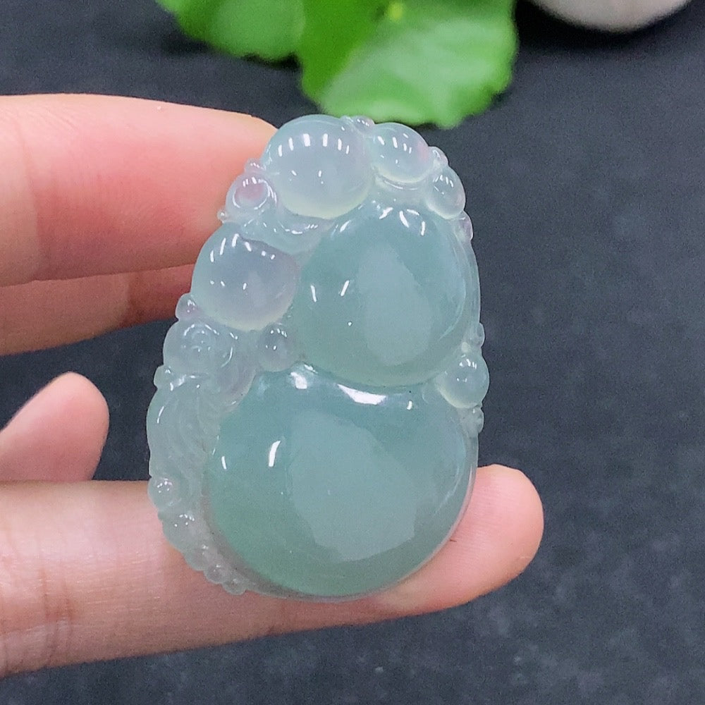 Jadeite Gourd Pendant Total Weight Approx. 11.34g