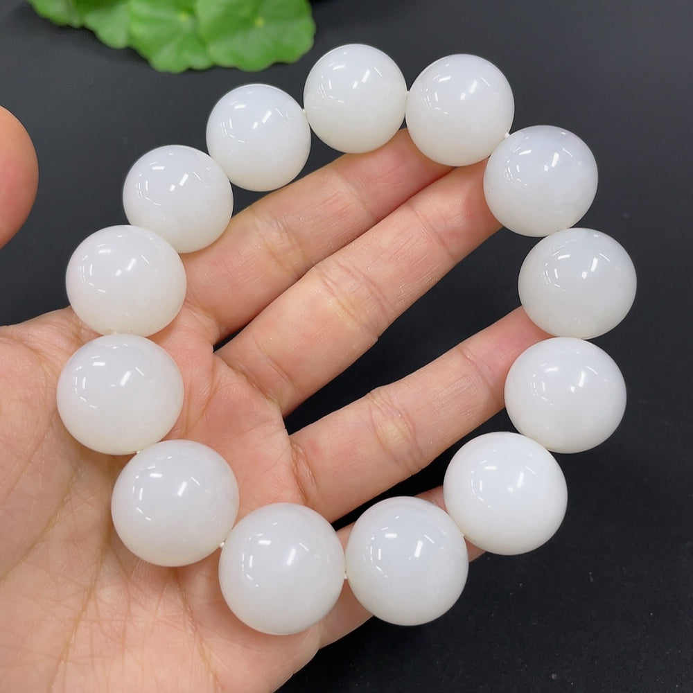 Hetian Jade Bracelet, Approx. 17.8mm, Total Weight Approx. 118.6g