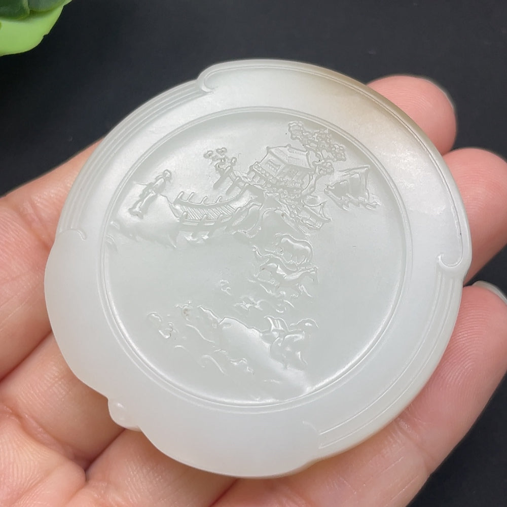 Hetian Jade Guanyin Pendant