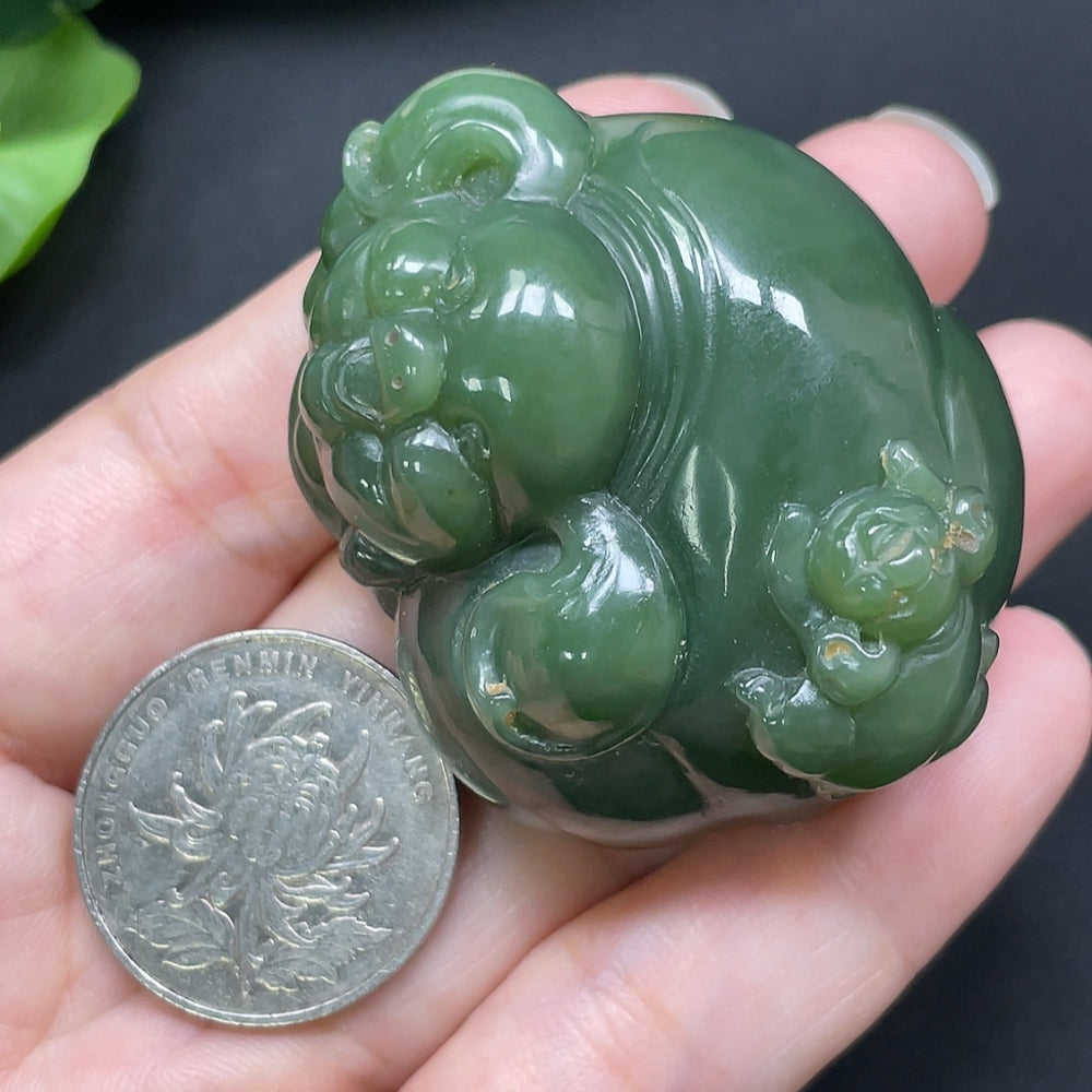 Hetian Jade Pig Pendant