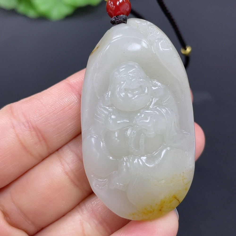 Hetian Jade Pendant - Buddha Figure