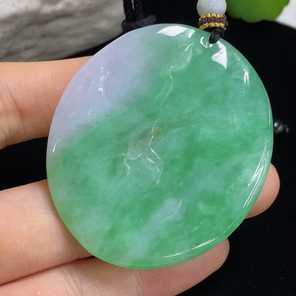 Jadeite Formless Pendant (Including Rope Weight)