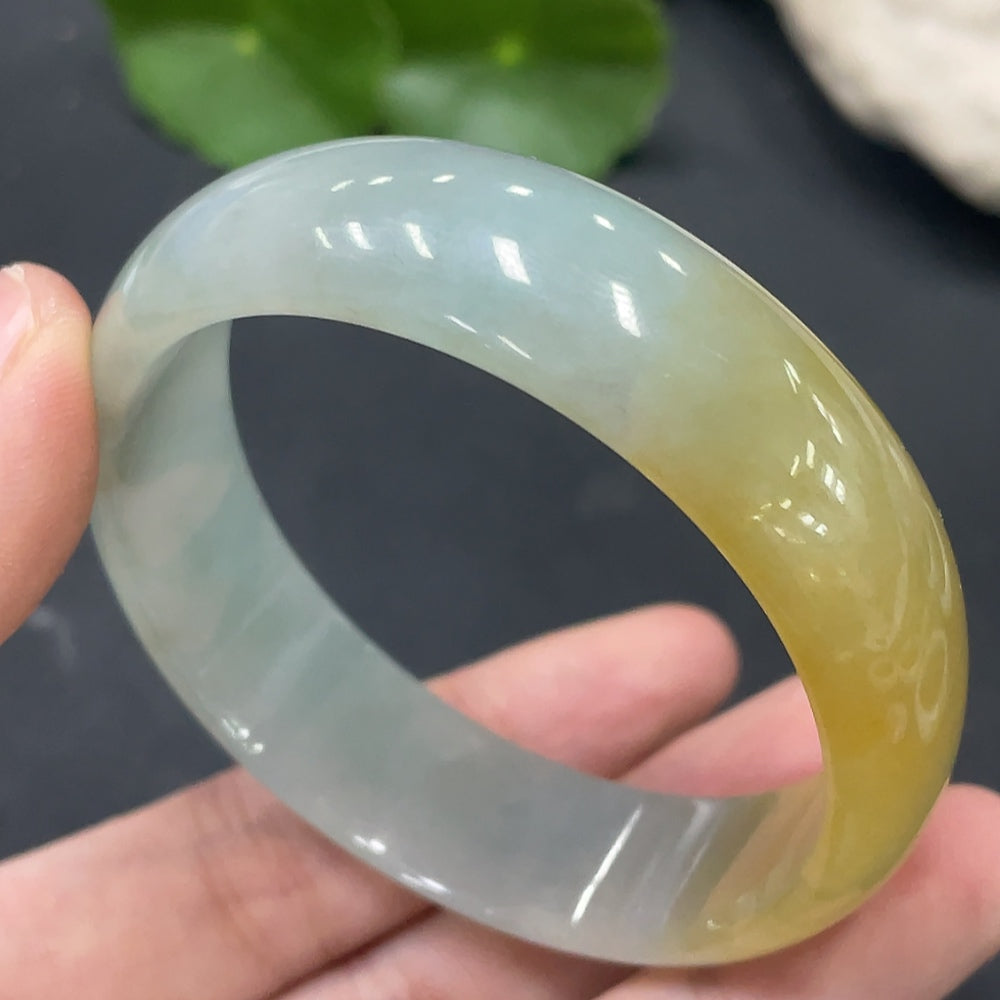 Jadeite Concubine Bracelet Size 58.8/51mm Undetermined Color Origin Total Weight 42.219g