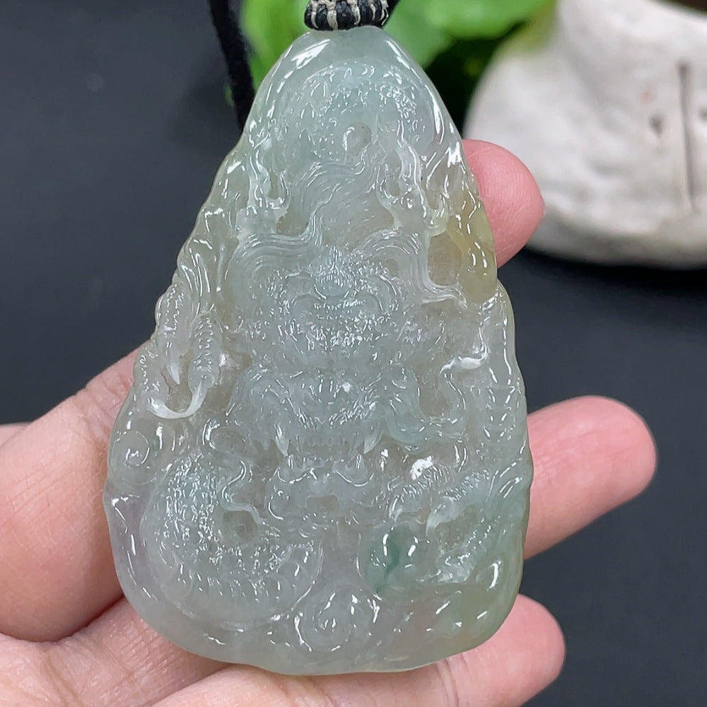 Jadeite Dragon Pendant Total Weight Approx. 28.8g