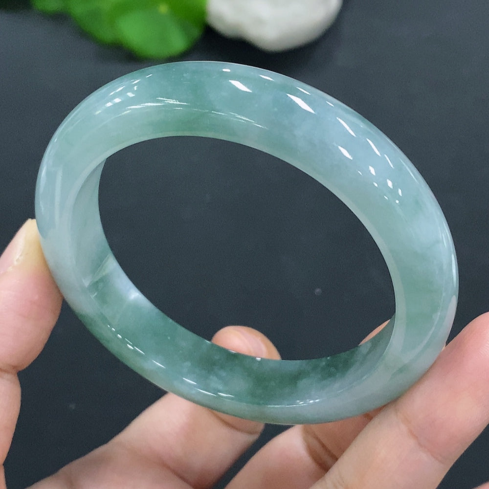 Jadeite Round Bracelet Size 55.2 Total Weight Approx. 55.9g