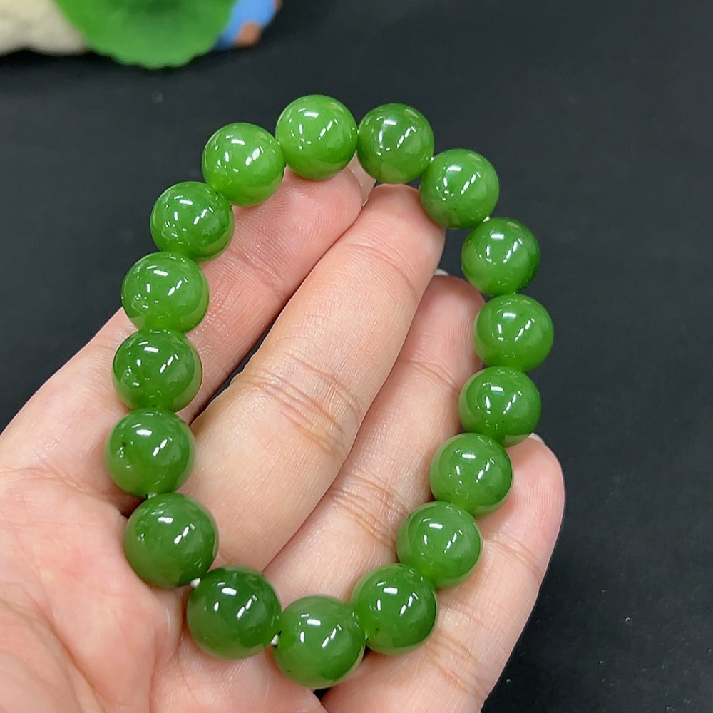 Hetian Jade Bracelet, Approx. 11.5mm, Total Weight Approx. 44.1g