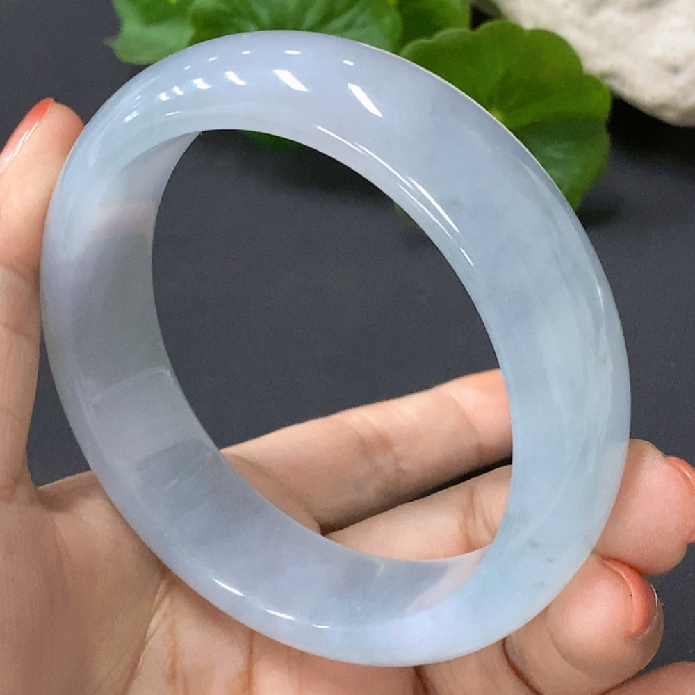Jadeite Round Bangle Size 57.7 Total Weight 76.138g