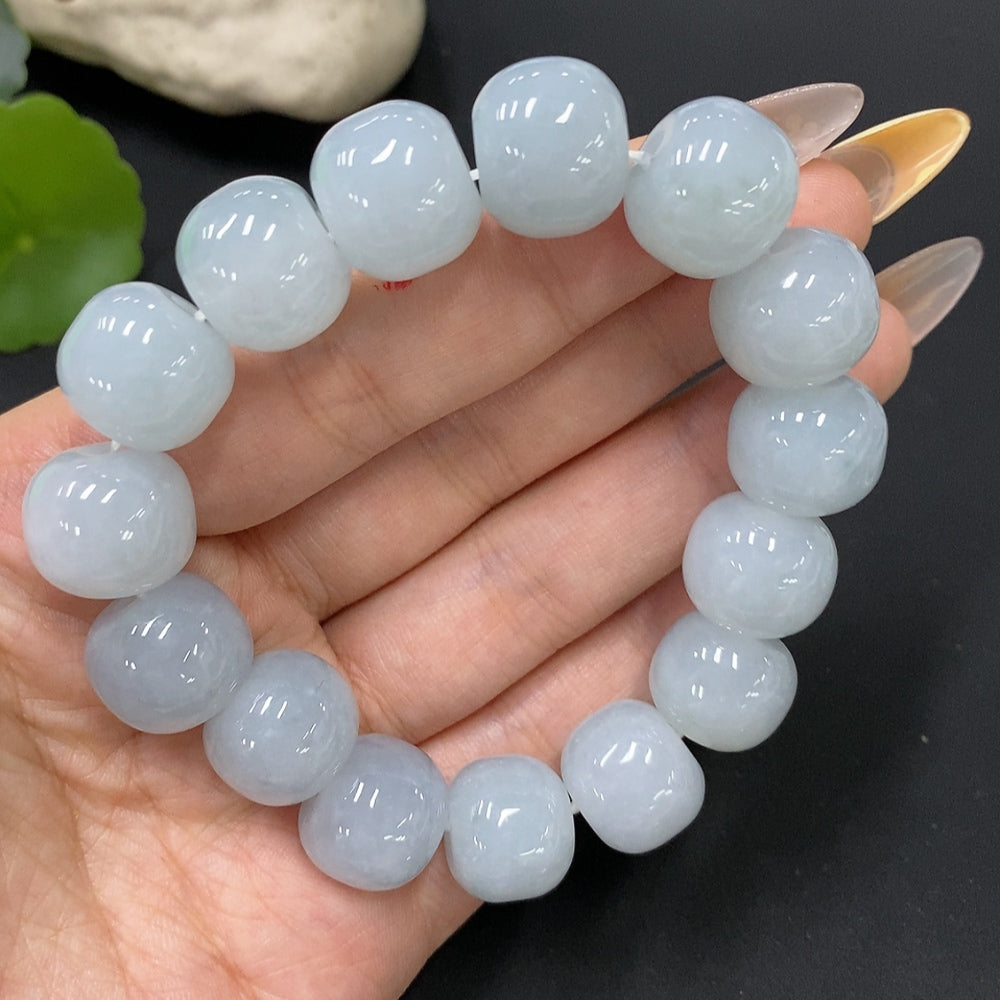 Jadeite Bracelet Total Weight Approx.81.6g Size Approx.15.4mm