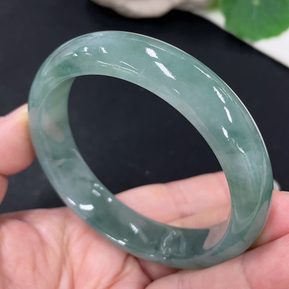 Jadeite Round Bracelet Size 56.9 Total Weight Approx. 58.5g