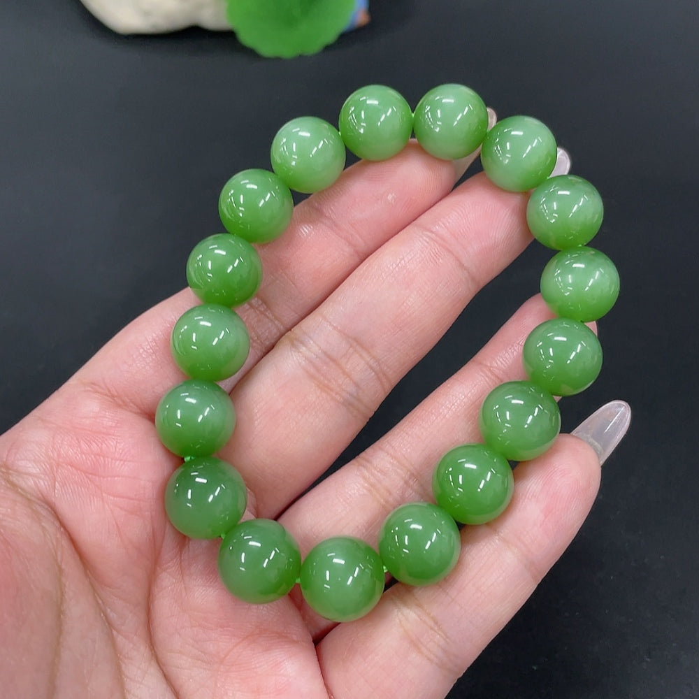 Hetian Jade Bracelet, Approx. 11.7mm, Total Weight Approx. 46.5g