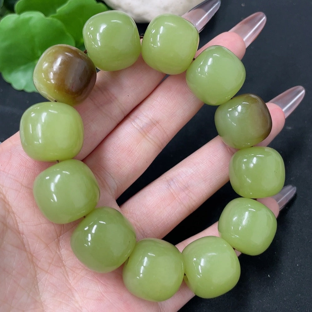 Hetian Jade Bracelet, Approx. 17.7mm, Total Weight Approx. 117.6g