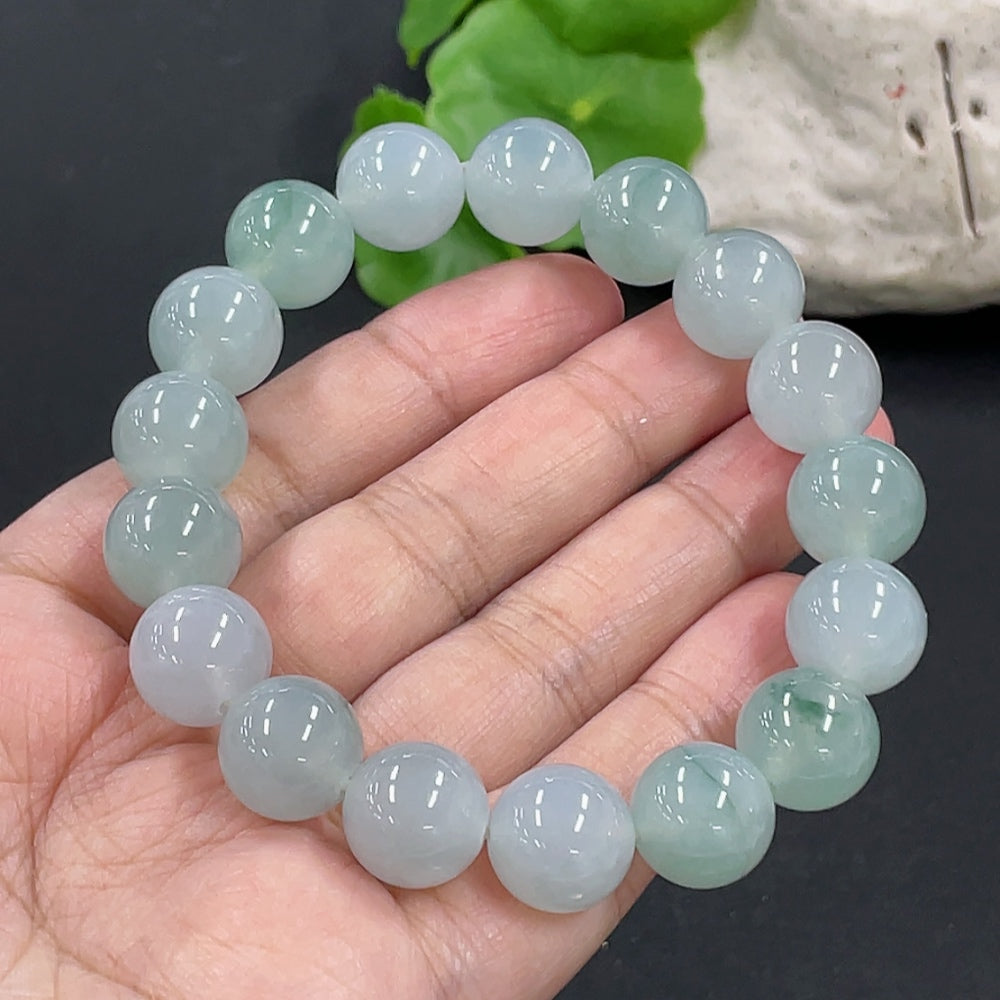 Jadeite Bracelet Approx. 12.4mm Total Weight Approx. 57.26g