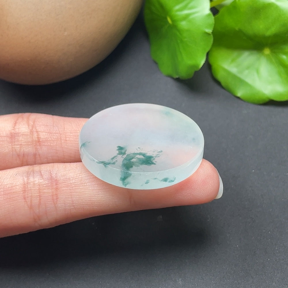 Jadeite Plain Pendant Total Weight Approx. 17.72g